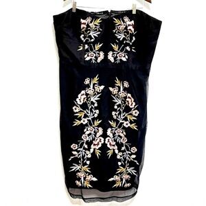 City Chic Woman Floral Strapless Dress Size L
